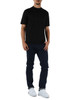 NERO | T-shirt in jersey fiammato di lana