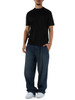 NERO | T-shirt regular fit in lyocell e cotone