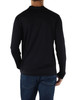 BLU SCURO | T-shirt manica lunga in lana