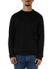 NERO | T-shirt manica lunga in lana