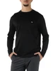 NERO | T-shirt manica lunga regular fit in lyocell e cotone