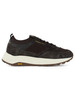 marrone scuro | Sneakers in tessuto ed ecopelle DUBLIN
