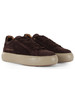 marrone scuro | Sneakers in suede SOHO