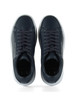 BLU SCURO | Sneakers in pelle rivestita con scritta logo