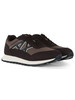 MARRONE | Sneakers in tessuto ed eco suede