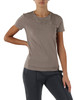 TORTORA | T-shirt slim fit in cotone stretch con strass