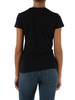 NERO | T-shirt slim fit in cotone con logo in paillettes