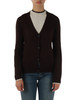 MARRONE | Cardigan in misto viscosa, lana e cashmere