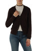 MARRONE | Cardigan in misto viscosa, lana e cashmere