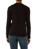 MARRONE | Cardigan in misto viscosa, lana e cashmere