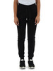 NERO | Pantalone sportivo in misto cotone con ricamo logo