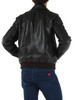 marrone scuro | Giacca in pelle HE2440058 Techno Sartorialist