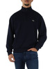 BLU SCURO | Felpa mezza zip Classic fit