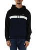 NERO | Felpa color block classic fit in cotone garzato