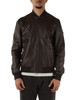 marrone scuro | Giacca in pelle modello bomber JODIE LE TTP