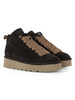 marrone scuro | Scarponcini in suede P003 MUSE