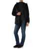 NERO | Ecopelliccia reversibile con cappuccio LUCREZIA