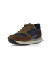 BLU CHIARO | Sneakers in tessuto ed ecosuede con patch logo