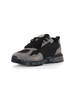 NERO | Sneakers in suede e tessuto con ricamo logo