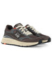 GRIGIO SCURO | Sneakers in suede e tessuto con placca logo