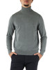 GRIGIO | Maglia collo alto Second Skin Viscose Cashmere