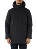 NERO | Piumino tre quarti con cappuccio HERDO 3.0 Soft Shell
