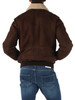MARRONE | Giacca in pelle scamosciata HE2440049