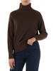 MARRONE | Maglia collo alto in lana CAQUI