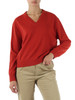 ARANCIONE | Maglia collo a V in lana HARO