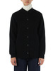 NERO | Cardigan a camicia in lana vergine