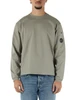 VERDE | T-shirt manica lunga in cotone mercerizzato 30/2