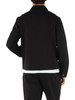 NERO | Overshirt in misto cotone con placca logo frontale