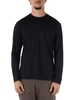 BLU SCURO | T-shirt manica lunga WAVE WOOL