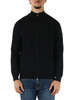 NERO | Cardigan con zip CHIMBO Airtech