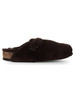 MARRONE | Mule in pelliccia sintetica SNUG EAGLE