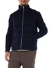 BLU SCURO | Giubbotto TIDE WOOL con maniche a contrasto
