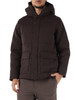MARRONE | Giubbotto PISTOL WOOL con cappuccio e maniche a contrasto