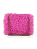 ROSA | Borsa MINI KENSINGTON in pelliccia sintetica