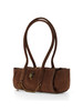 MARRONE | Borsa a spalla in suede SLOANE EASTWEST