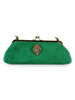 VERDE | Borsa a spalla in suede KENSINGTON FRAME