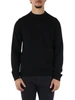 NERO | PORSCHE X BOSS: Maglia girocollo in misto lana vergine