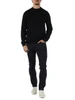 NERO | PORSCHE X BOSS: Maglia girocollo in misto lana vergine