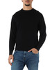 NERO | Maglia girocollo in cotone e cashmere