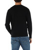 NERO | Maglia girocollo in cotone e cashmere
