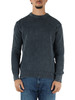 BLU | Maglia girocollo in filo di cotone