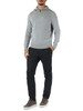 GRIGIO | Maglia mezza zip YECLO in lana