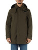 VERDE MILITARE | Giacca con cappuccio GROFF KPR GRS 01