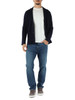 BLU SCURO | Cardigan a giacca ALBI in lana