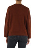 MARRONE | Maglia girocollo in misto lana