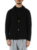 NERO | Giacca cardigan in misto lana